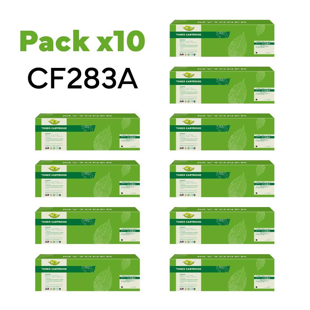 Pack x10 Toner HP CF283A alternativo