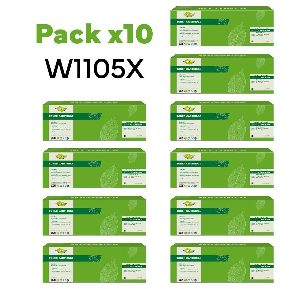 Pack x10 Toner HP W1105X alternativo