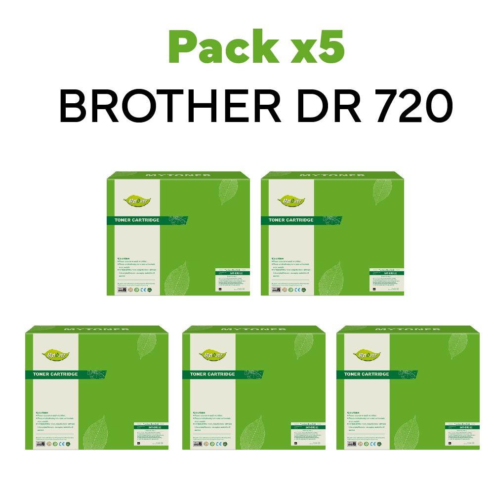 Pack x5 Tambor Brother DR-720 alternativo