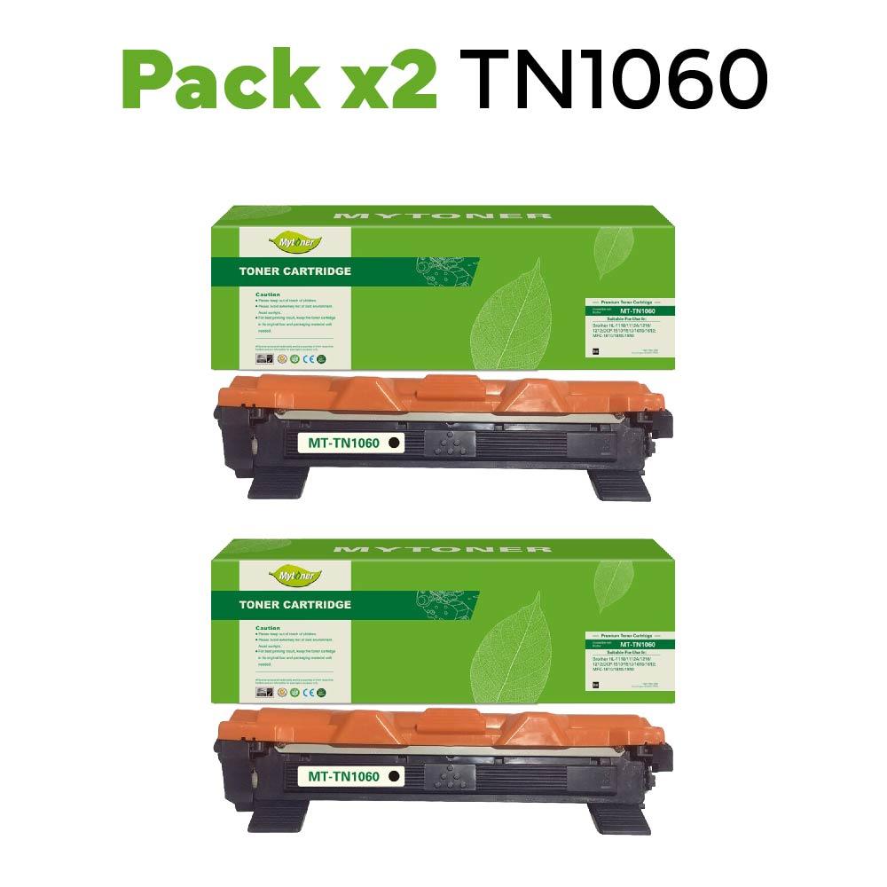 Pack x2 Toner Brother TN-1060 alternativo