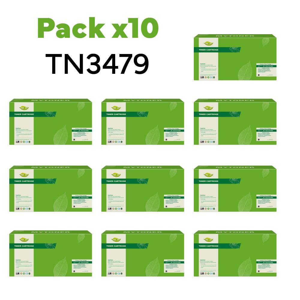 Pack x10 Toner Brother TN-3479 alternativo